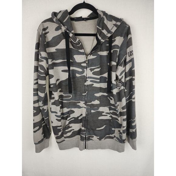 burnside Tops - Burnside unisex M camo full zip comfy Hoodie gorpcore cabincore outdoor workwear